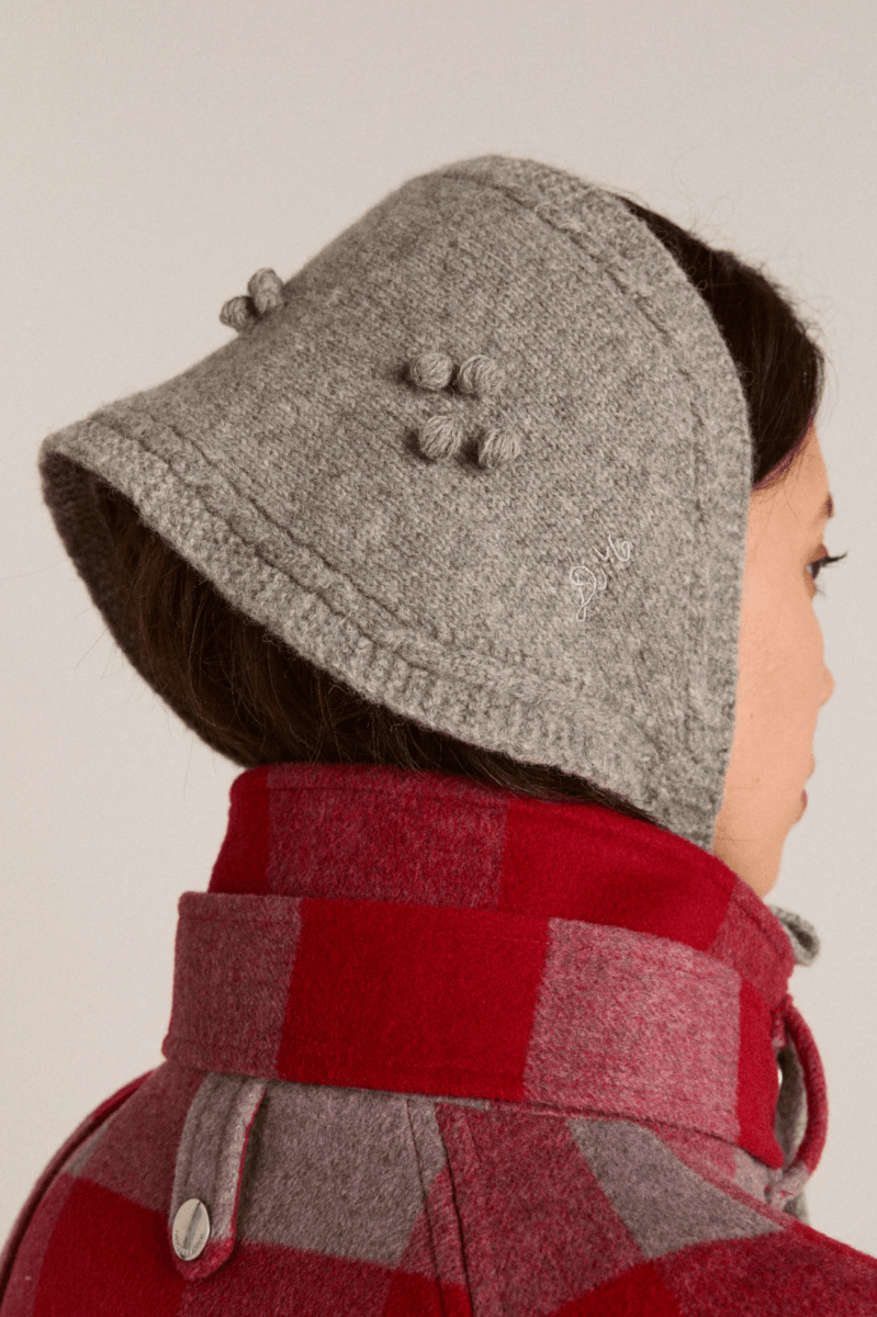 Mini Bonnet Gris Damson Madder - Ex - voto