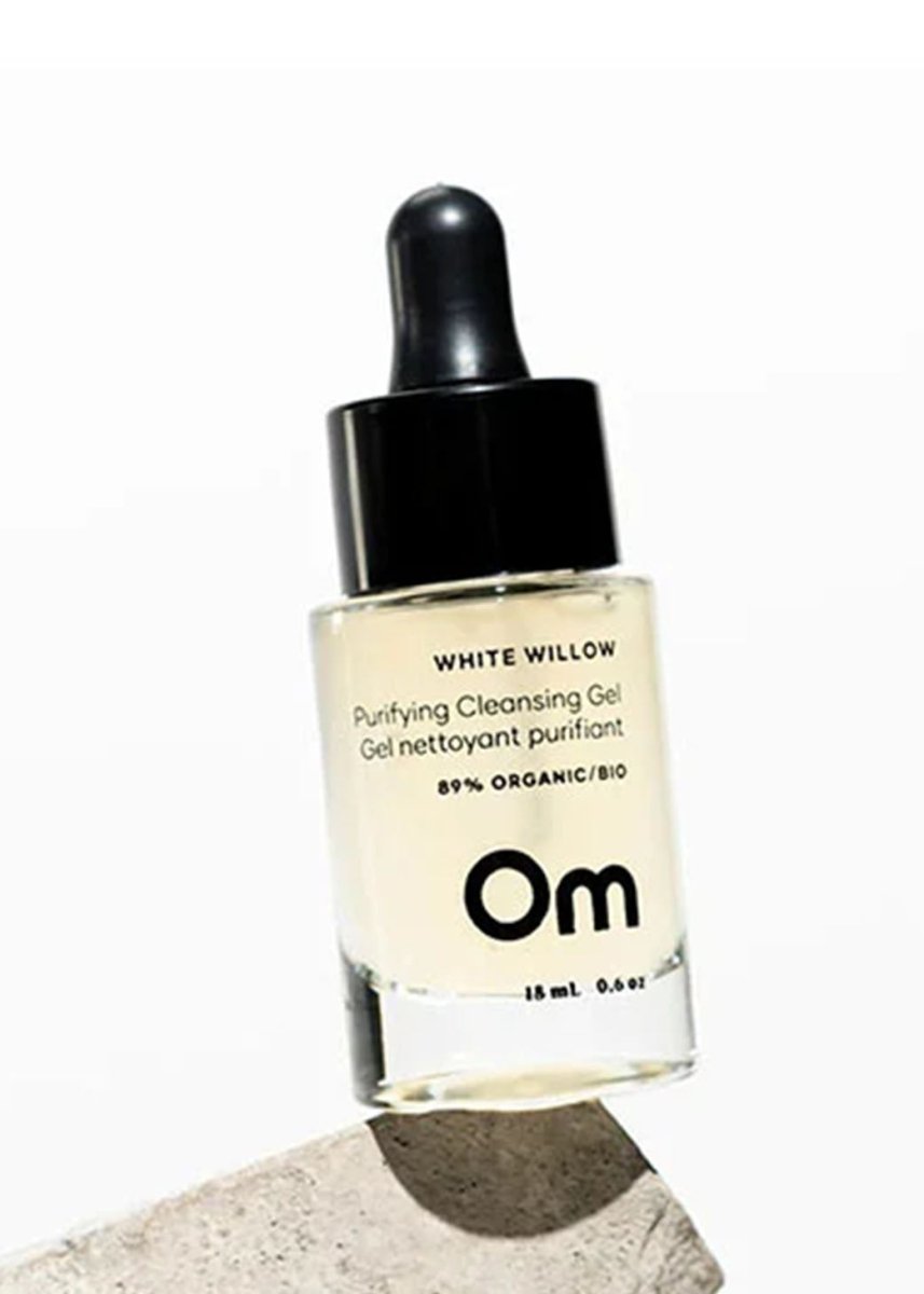Mini Gel Nettoyant Purifiant Saule Blanc 18ml Om Organics - Ex - voto