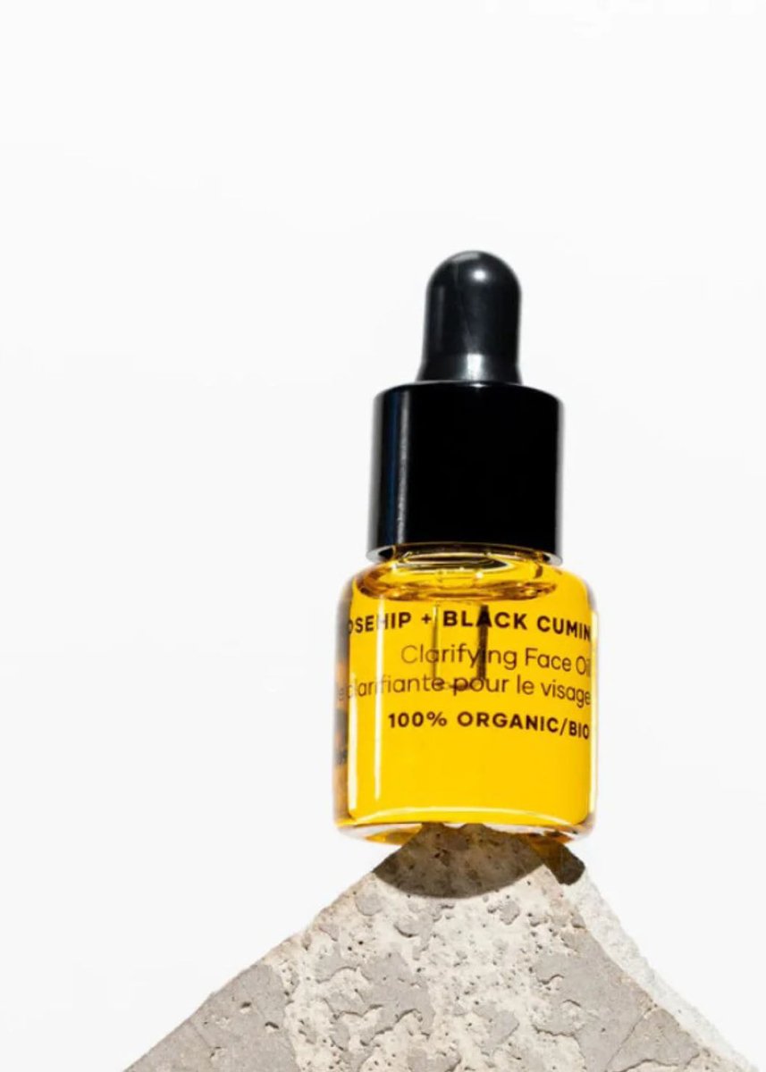 Mini Huile Clarifiante Églantier et Cumin Noir pour le Visage 6ml Om Organics - Ex - voto