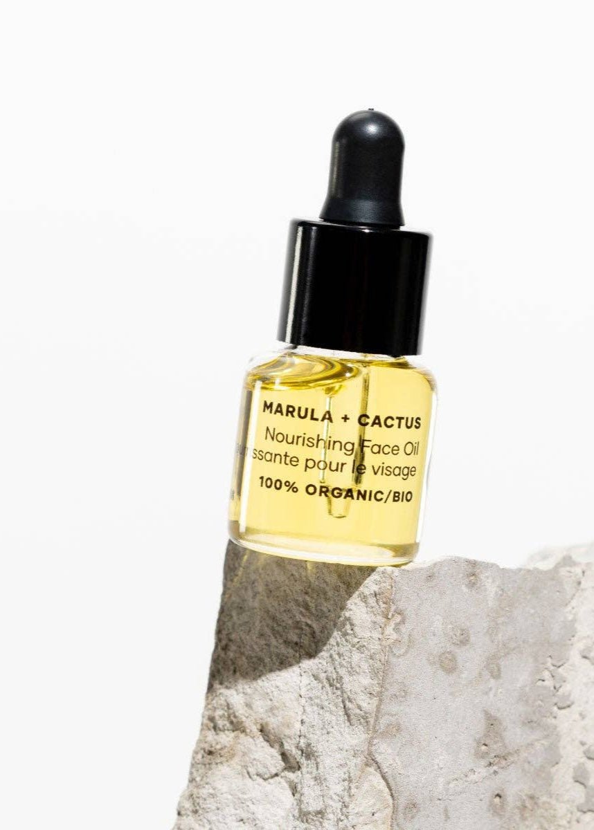 Mini Huile Nourissante pour le Visage Marula et Cactus Om Organics - Ex - voto