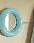 Miroir Blob Bleu JT Parker - Ex-voto