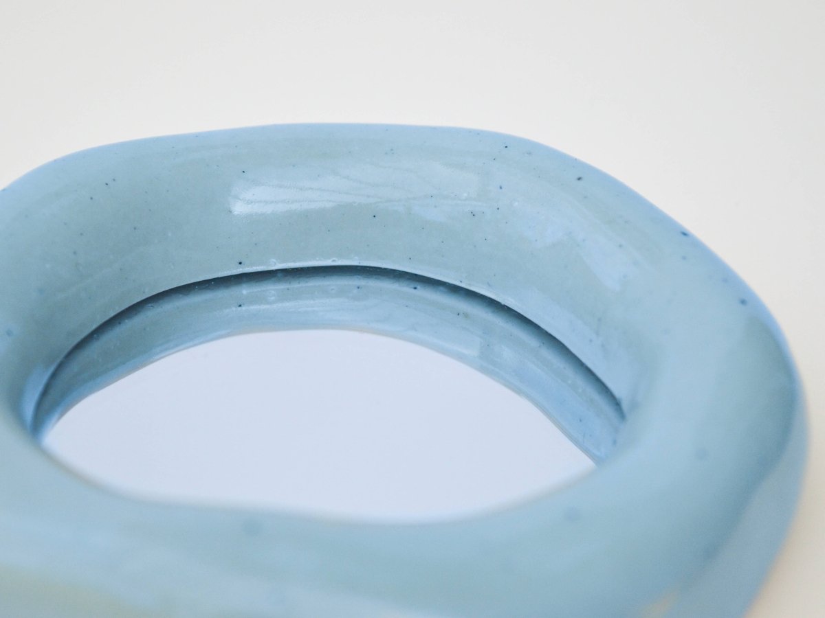 Miroir Blob Bleu JT Parker - Ex-voto