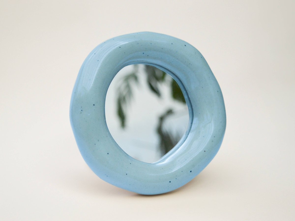 Miroir Blob Bleu JT Parker - Ex-voto