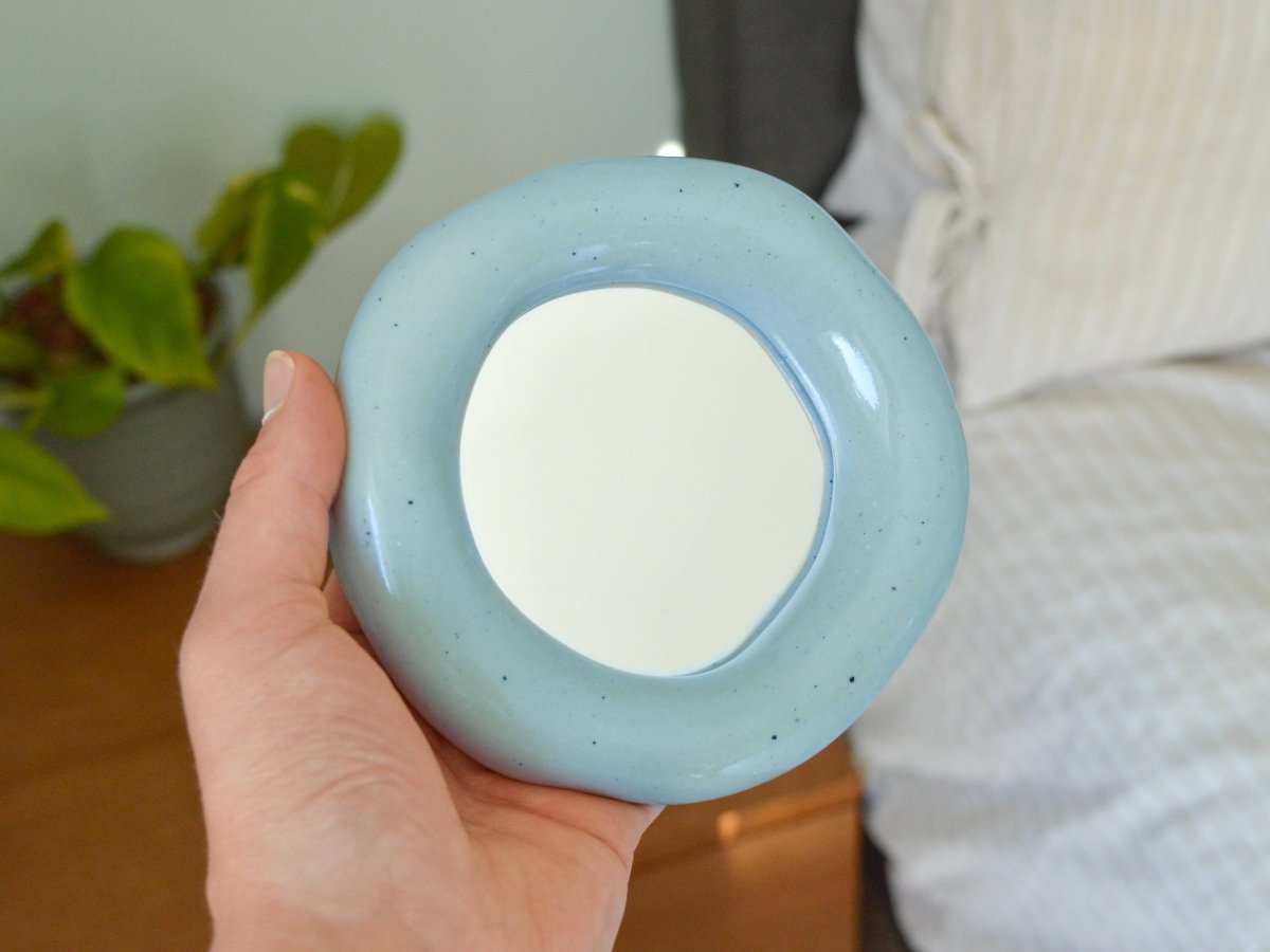 Miroir Blob Bleu JT Parker - Ex-voto