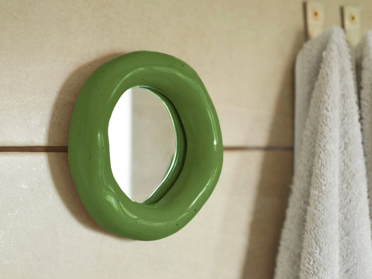Miroir Blob Vert JT Parker - Ex-voto
