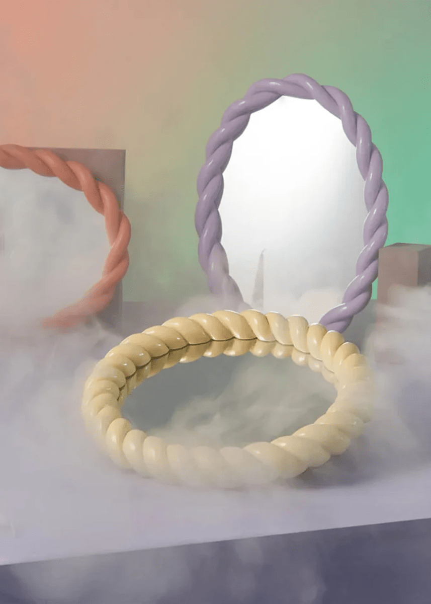 Miroir Braid &amp;K (2 options disponibles) - Ex - voto