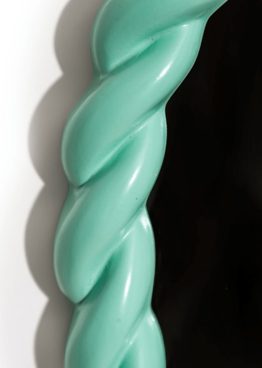 Miroir Menthe Oval Braid McGowan & Rutherford VENTE FINALE - Ex - voto