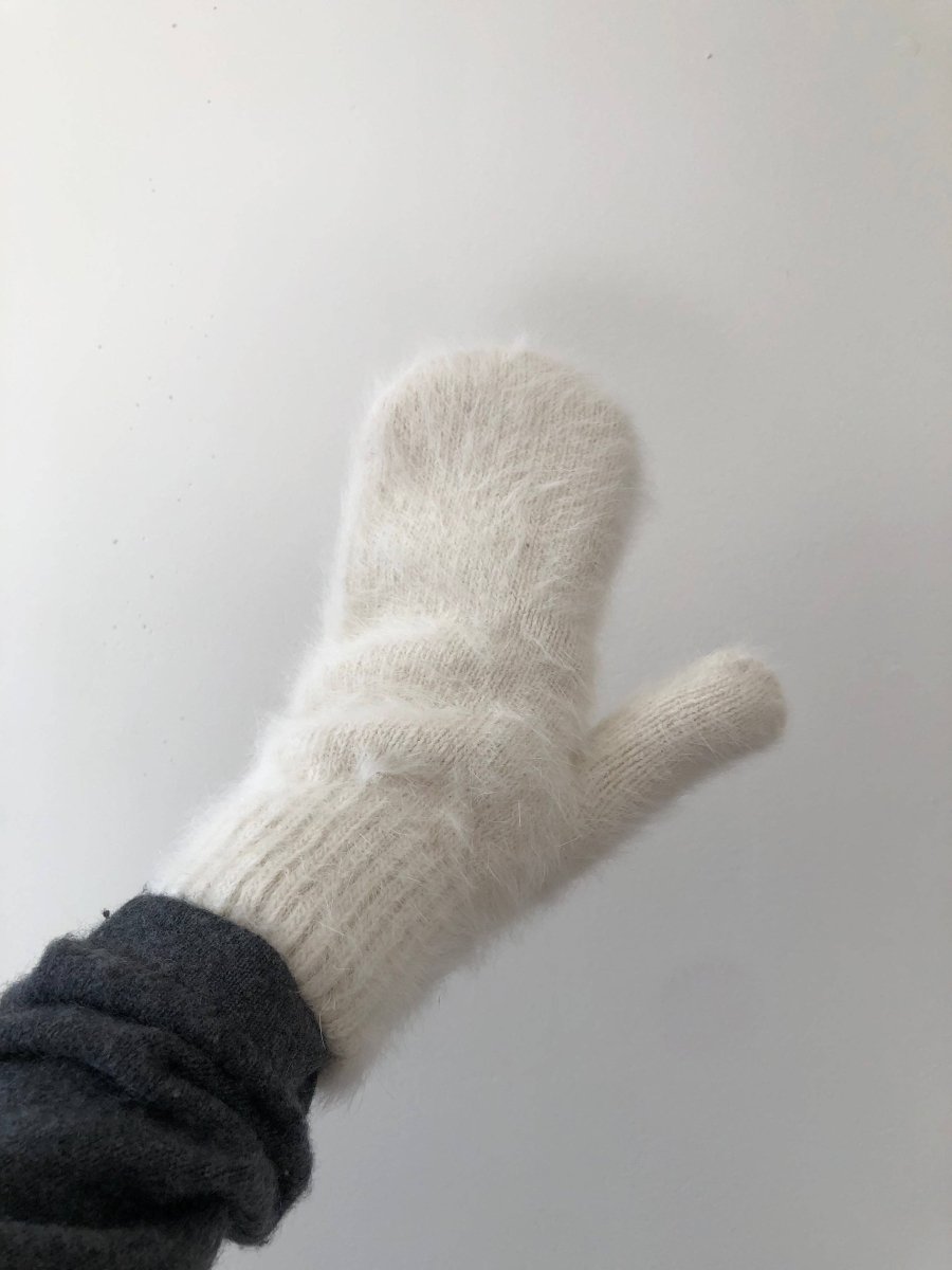 Mitaines Angora Fluffy Billy Bamboo - Ex - voto
