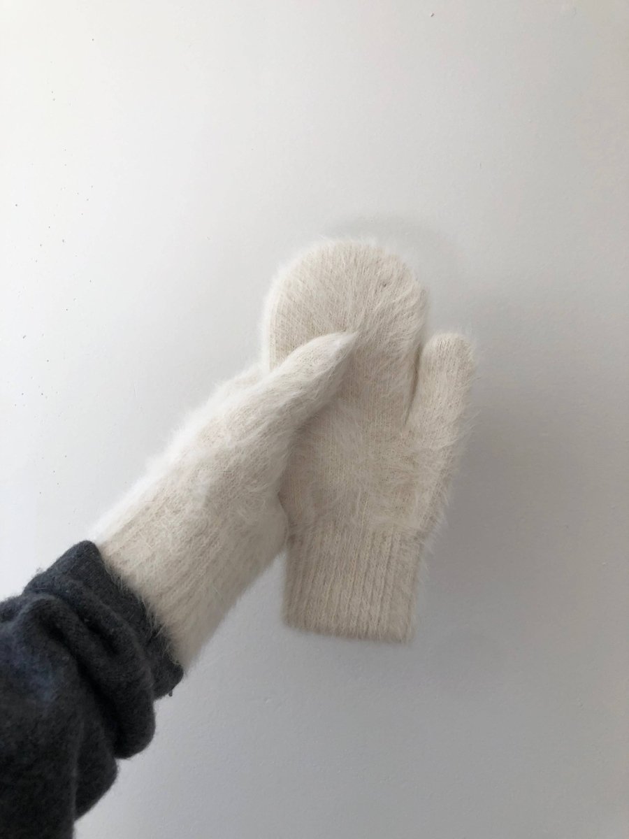 Mitaines Angora Fluffy Billy Bamboo - Ex - voto