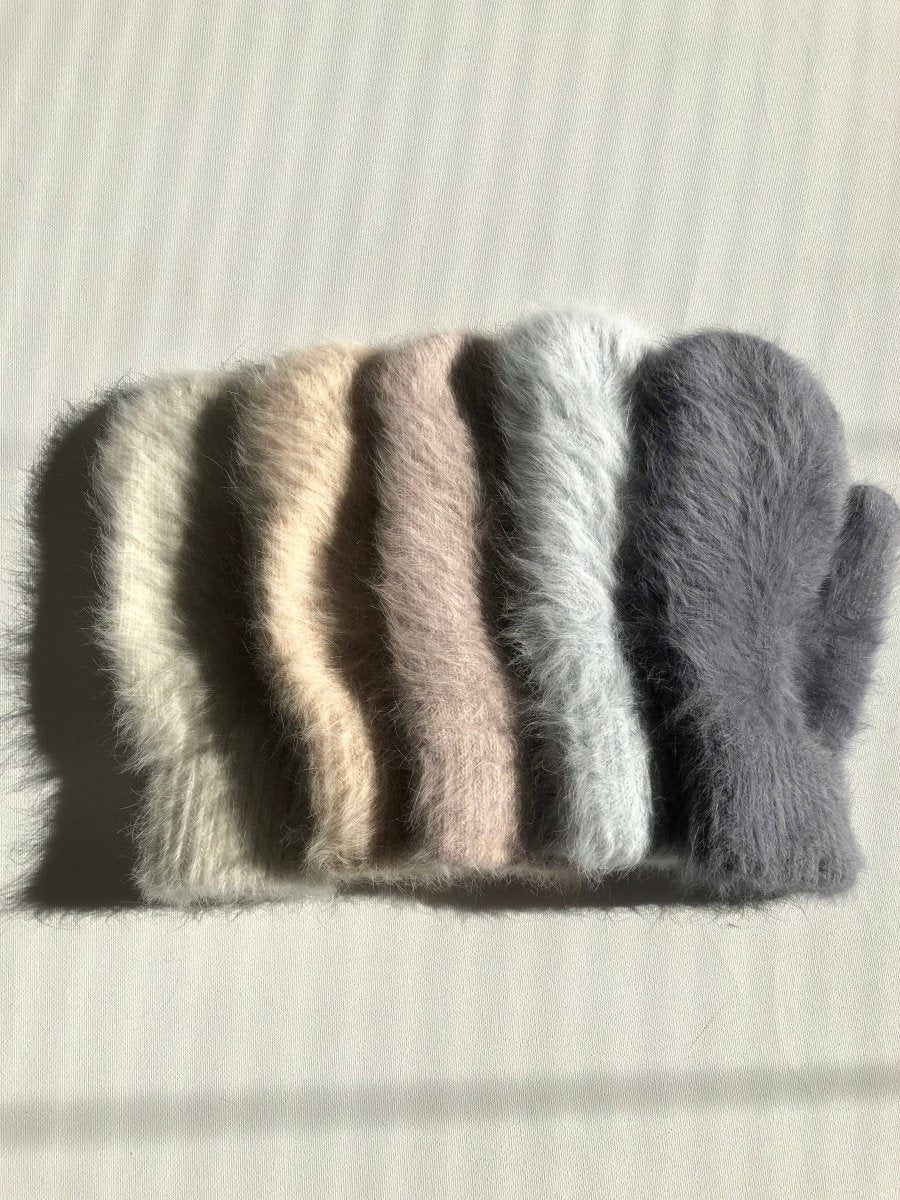 Mitaines Angora Fluffy Billy Bamboo - Ex - voto