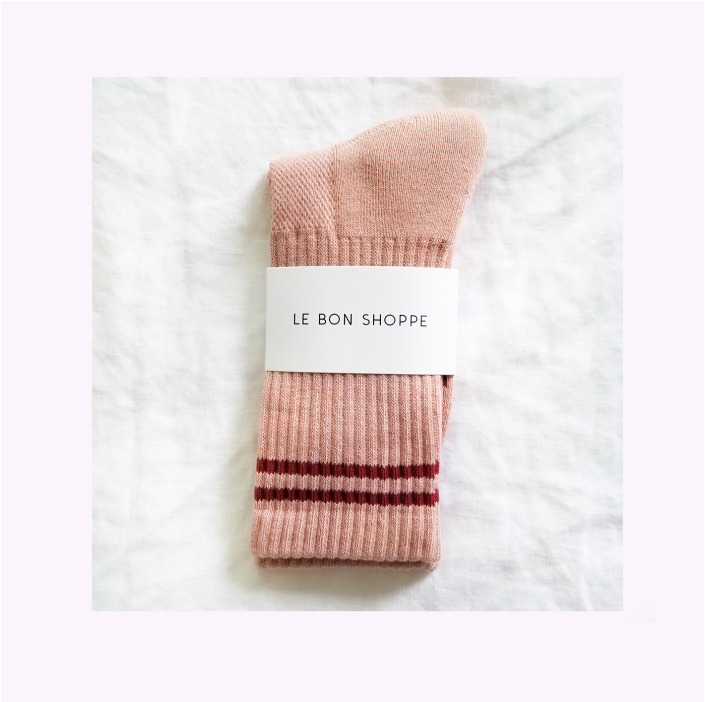 Chaussettes Boyfriend Le Bon Shoppe Rose Vintage