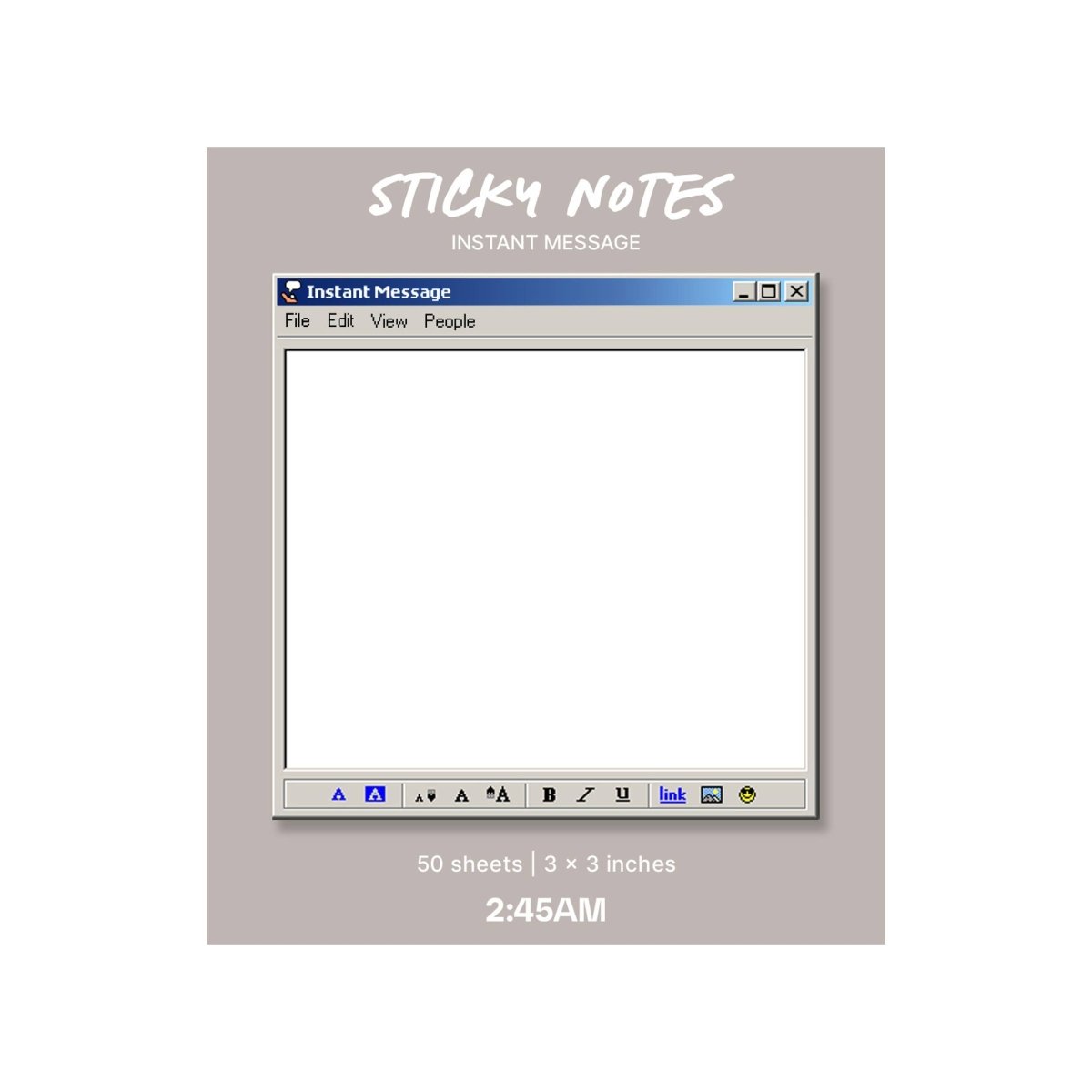 Notes à Coller Instant Message Kaleidadope - Ex-voto
