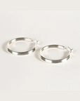 Boucles d'oreilles Grands Hoops Triolet Argent Sarah Bijoux