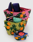 Go Pouches - Set of 3 - Orange Trees Baggu