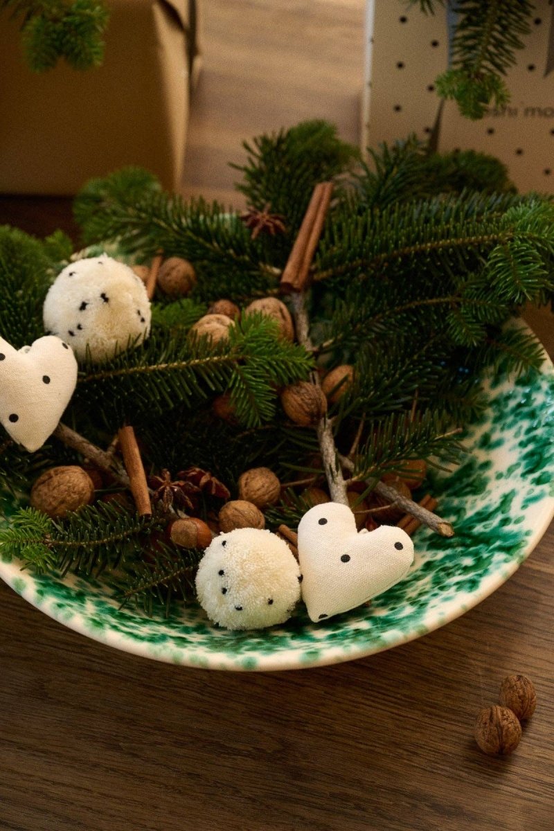 Ornement Coeur à Pois Moshi - Ex - voto