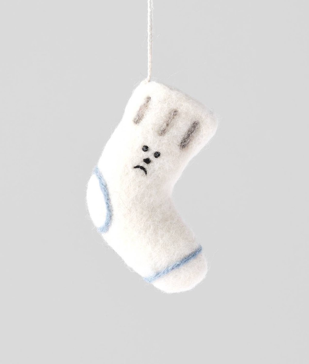 Ornement en Feutre Chaussette WRAP - Ex - voto