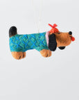Ornement en Feutre Chien Saucisse Wrap - Ex-voto