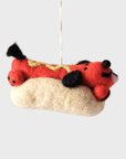 Ornement en Feutre Frank le Hot dog WRAP - Ex - voto