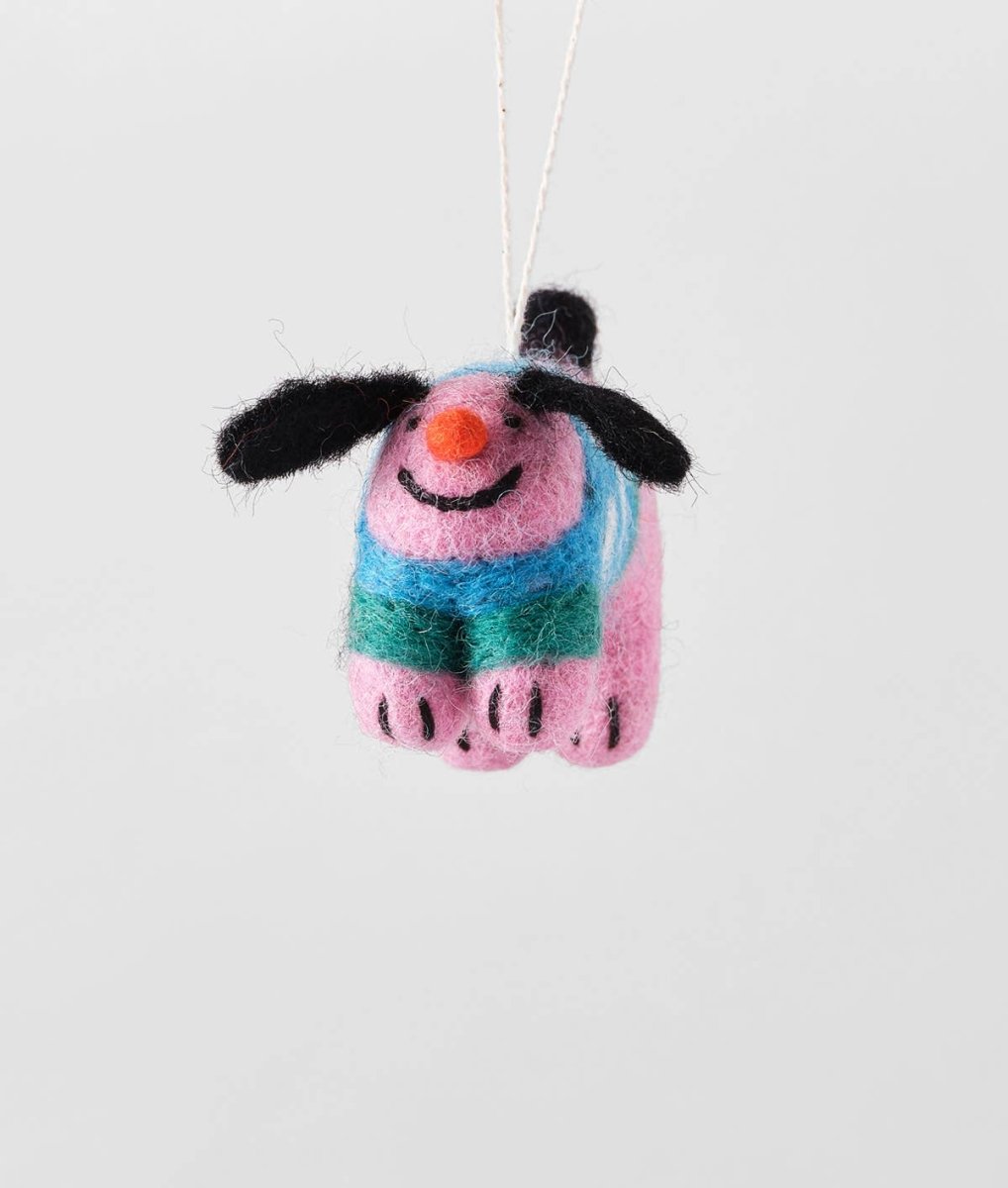 Ornement en Feutre Stumpy Dog Wrap - Ex-voto