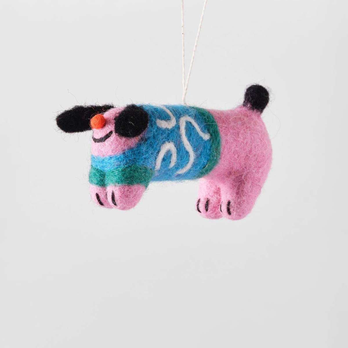 Ornement en Feutre Stumpy Dog Wrap - Ex-voto