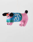 Ornement en Feutre Stumpy Dog Wrap - Ex-voto