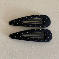 Paire de Barrettes Noires à Pois Accity - Ex-voto