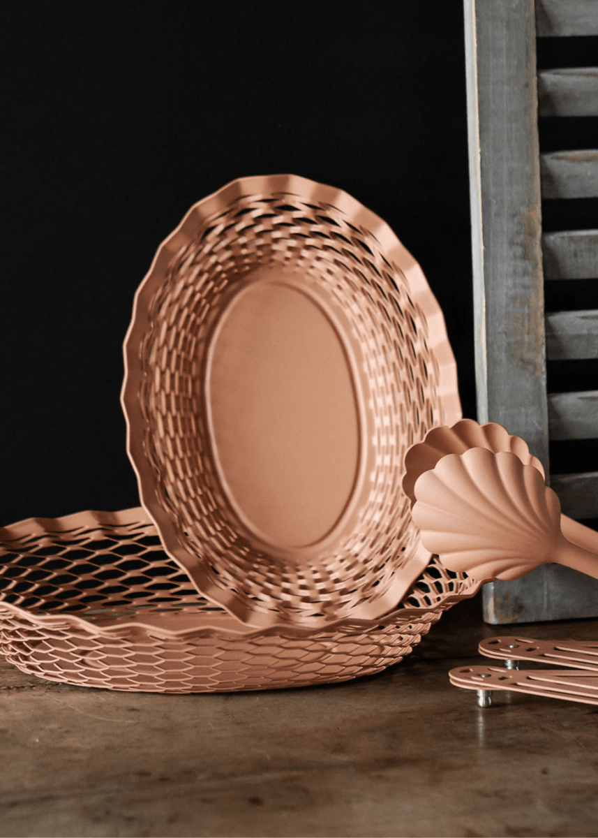 Panier Métalique Large Oval Clémentine - Ex - voto