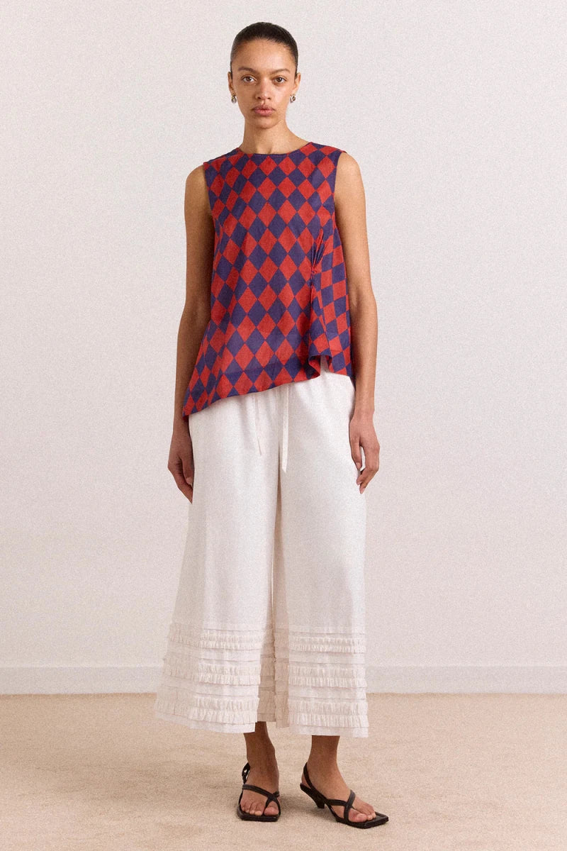 Pantalon Bloomers Florintina Blanc Damson Madder - Ex - voto