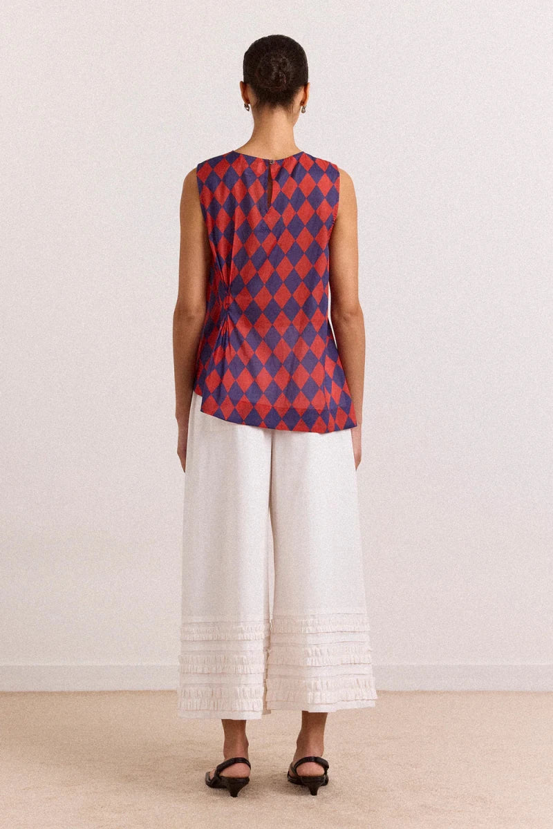 Pantalon Bloomers Florintina Blanc Damson Madder - Ex - voto