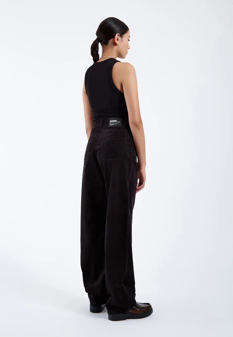 Pantalon Corduroy Donna Dr Denim Noir - Ex - voto