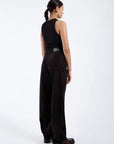 Pantalon Corduroy Donna Dr Denim Noir - Ex - voto