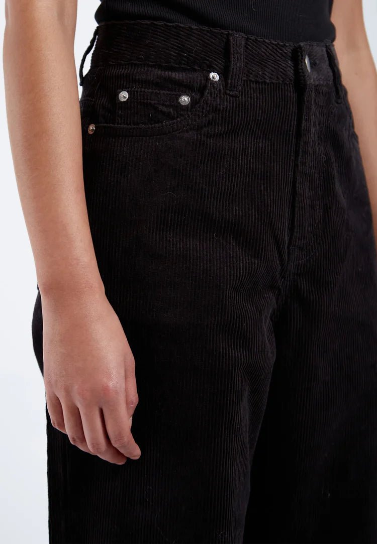 Pantalon Corduroy Donna Dr Denim Noir - Ex - voto