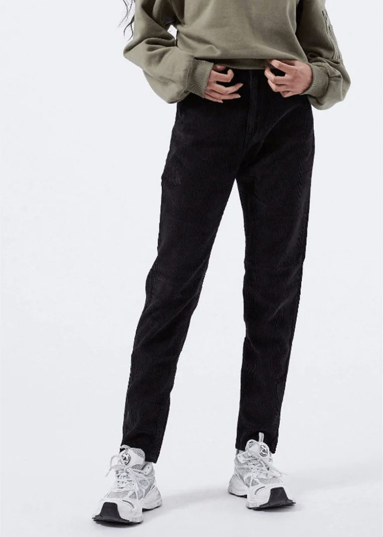 Dr Denim Black Nora Corduroy Pants FINAL SALE – Ex-voto