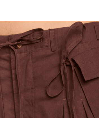 Pantalon Culotte Tatiana Choc Damson Madder - Ex-voto
