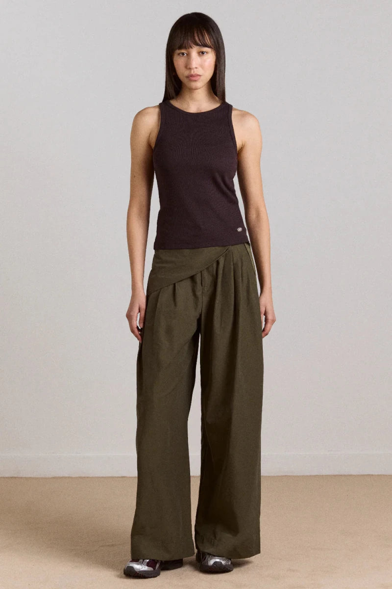 Pantalon Fabia Khaki Damson Madder - Ex - voto