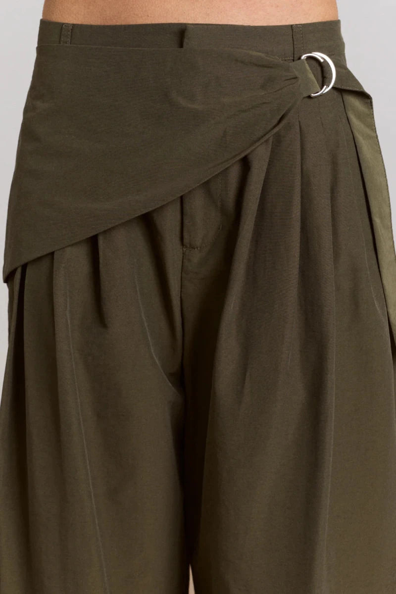 Pantalon Fabia Khaki Damson Madder - Ex - voto