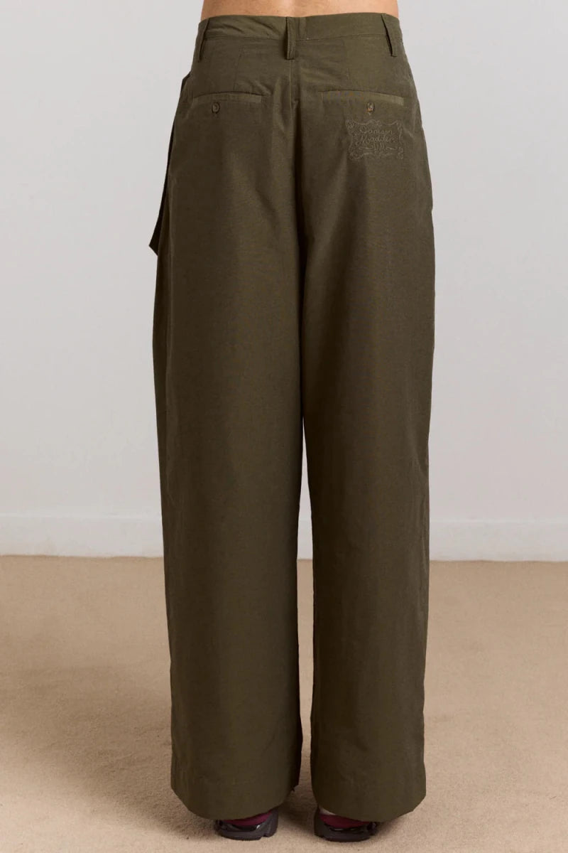 Pantalon Fabia Khaki Damson Madder - Ex - voto