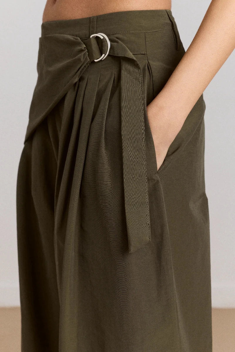 Pantalon Fabia Khaki Damson Madder - Ex - voto