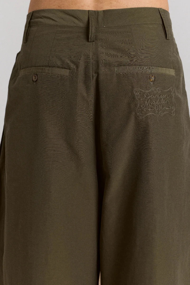 Pantalon Fabia Khaki Damson Madder - Ex - voto
