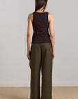Pantalon Fabia Khaki Damson Madder - Ex - voto