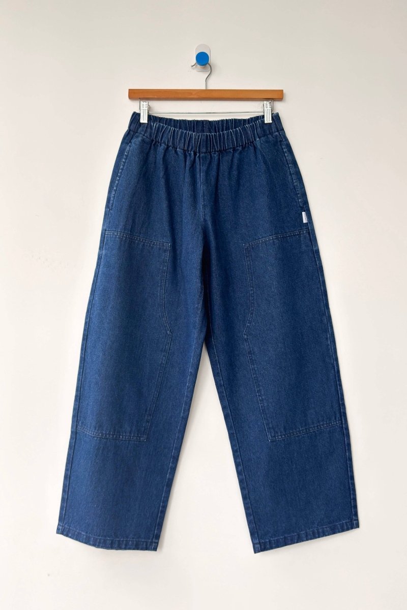 Pantalon Jardinier Denim Bleu Le Bon Shoppe - Ex-voto