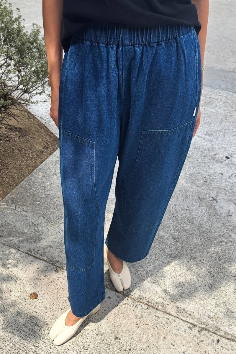 Pantalon Jardinier Denim Bleu Le Bon Shoppe - Ex-voto