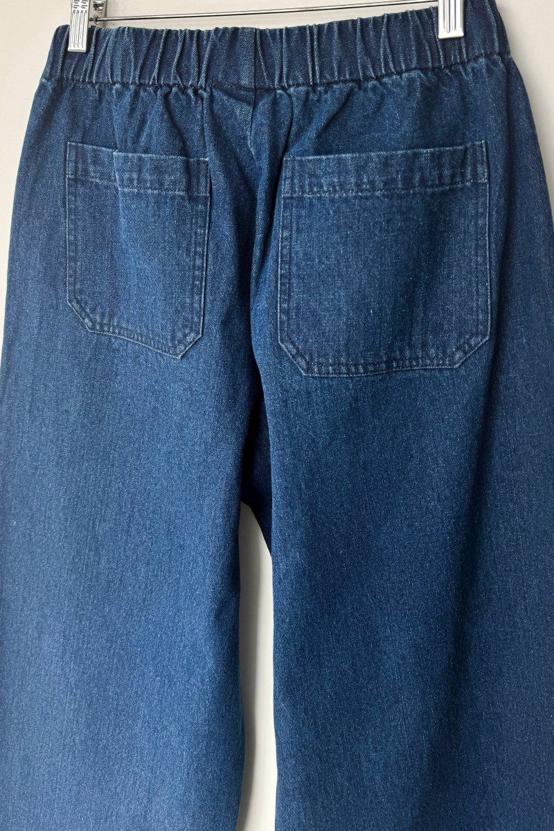 Pantalon Jardinier Denim Bleu Le Bon Shoppe - Ex-voto