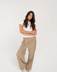 Pantalon Lacey Dailystory Camel - Ex - voto