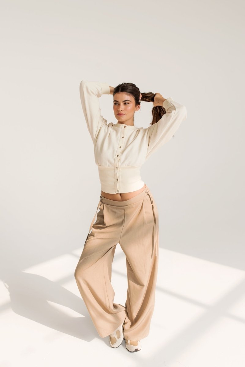 Pantalon Lacey Dailystory Camel - Ex - voto