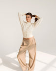 Pantalon Lacey Dailystory Camel - Ex - voto