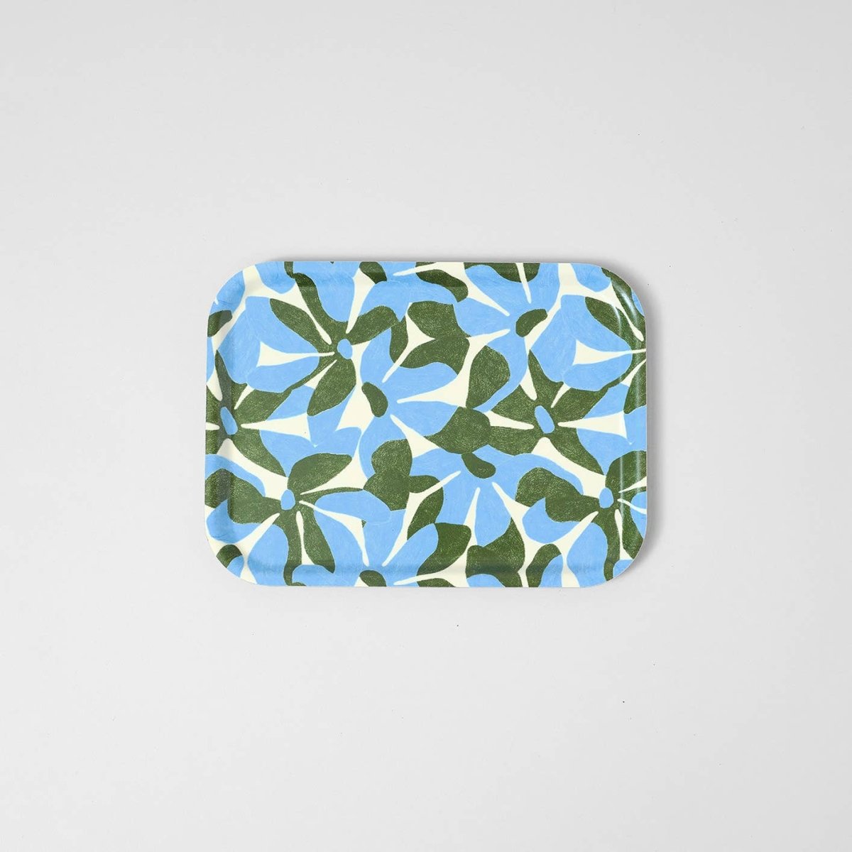 Petit Plateau Floral Bleu et Vert WRAP - Ex-voto
