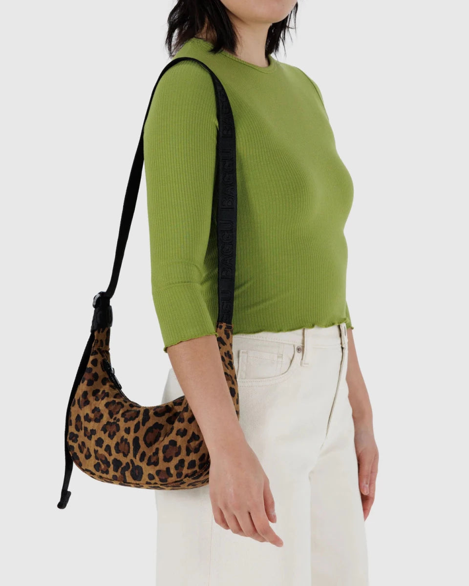 Petit Sac Croissant Baggu Léopard - Ex - voto