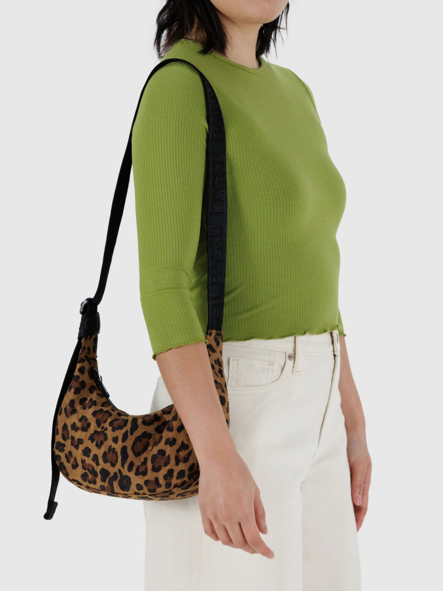 Petit Sac Croissant Baggu Léopard - Ex - voto