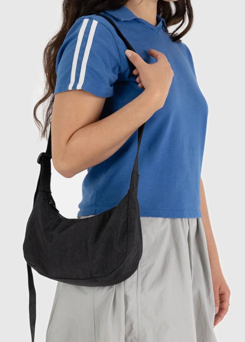 Petit Sac Croissant Baggu Noir - Ex - voto